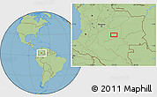 Savanna Style Location Map of the area around 3° 19' 33" N, 72° 10' 30" W