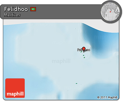 Physical 3D Map of Felidhoo