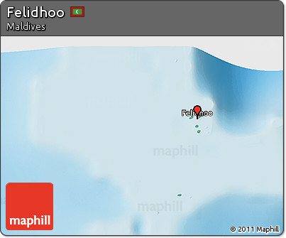 Physical 3D Map of Felidhoo