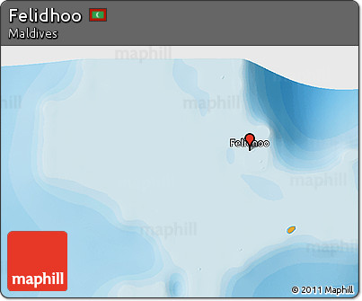 Political 3D Map of Felidhoo