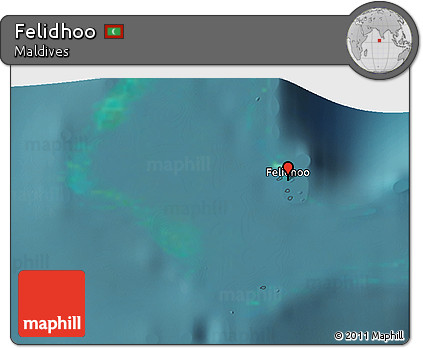 Satellite 3D Map of Felidhoo