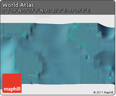 Satellite 3D Map of the Area around 3° 19' 33" N, 73° 10' 30" E
