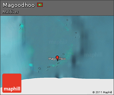 Satellite 3D Map of Magoodhoo