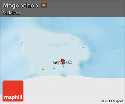 Physical Panoramic Map of Magoodhoo