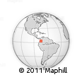 Outline Map of Palmichal, rectangular outline