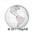 Outline Map of the Area around 3° 19' 33" N, 75° 34' 29" W, rectangular outline