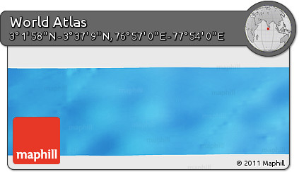 Physical Panoramic Map of the Area around 3° 19' 33" N, 77° 25' 30" E