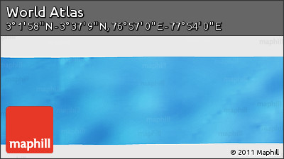 Physical Panoramic Map of the Area around 3° 19' 33" N, 77° 25' 30" E