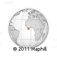 Outline Map of the Area around 3° 19' 33" N, 7° 34' 30" W, rectangular outline