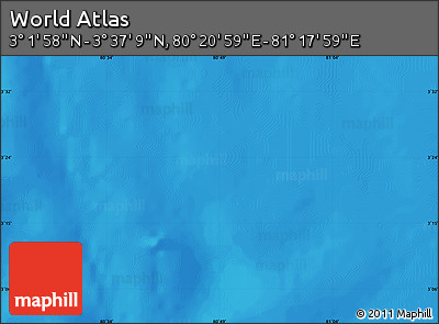 Physical Map of the Area around 3° 19' 33" N, 80° 49' 29" E