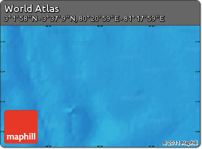 Physical Map of the Area around 3° 19' 33" N, 80° 49' 29" E