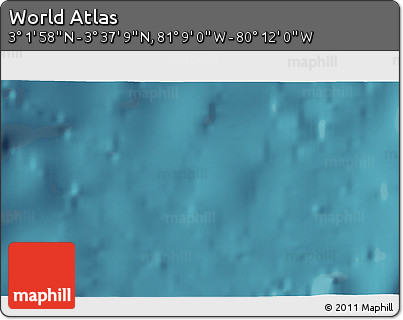 Satellite 3D Map of the Area around 3° 19' 33" N, 80° 40' 30" W