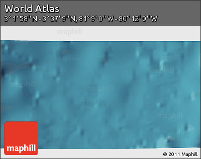 Satellite 3D Map of the Area around 3° 19' 33" N, 80° 40' 30" W
