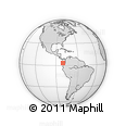 Outline Map of the Area around 3° 19' 33" N, 80° 40' 30" W, rectangular outline