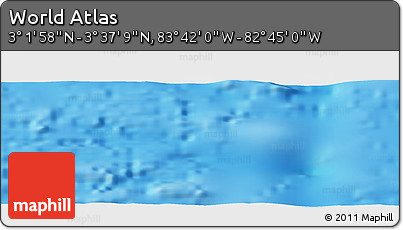 Physical Panoramic Map of the Area around 3° 19' 33" N, 83° 13' 29" W