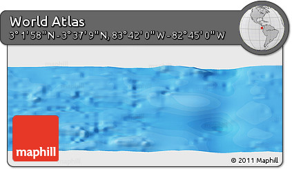 Political Panoramic Map of the Area around 3° 19' 33" N, 83° 13' 29" W