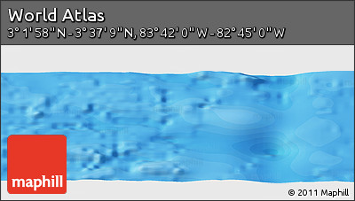 Political Panoramic Map of the Area around 3° 19' 33" N, 83° 13' 29" W