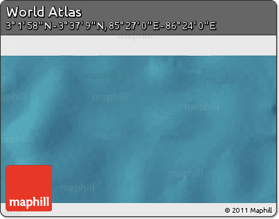 Satellite 3D Map of the Area around 3° 19' 33" N, 85° 55' 30" E