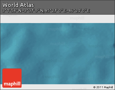 Satellite 3D Map of the Area around 3° 19' 33" N, 85° 55' 30" E