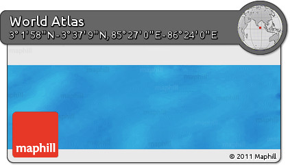 Physical Panoramic Map of the Area around 3° 19' 33" N, 85° 55' 30" E