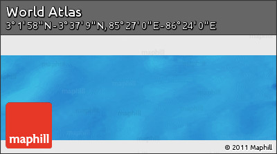 Physical Panoramic Map of the Area around 3° 19' 33" N, 85° 55' 30" E