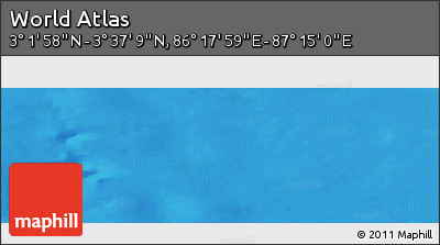 Physical Panoramic Map of the Area around 3° 19' 33" N, 86° 46' 30" E