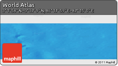 Physical Panoramic Map of the Area around 3° 19' 33" N, 86° 46' 30" E