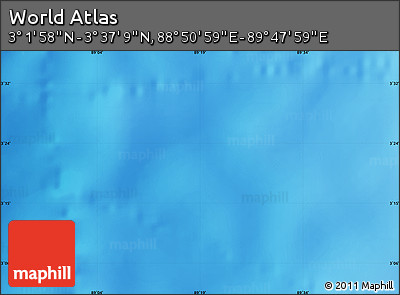 Physical Map of the Area around 3° 19' 33" N, 89° 19' 29" E