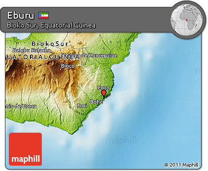 Physical 3D Map of Eburu