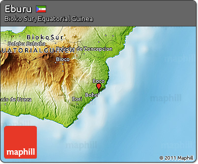 Physical 3D Map of Eburu