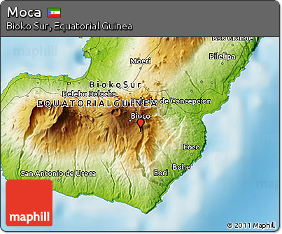 Physical 3D Map of Moca