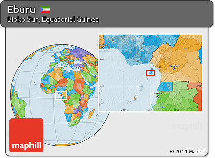 Political Location Map of Eburu