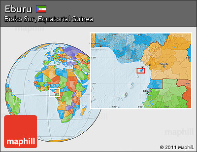 Political Location Map of Eburu