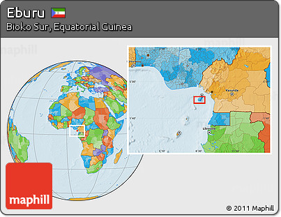 Political Location Map of Eburu