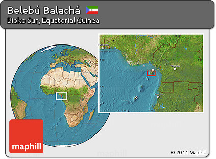 Satellite Location Map of Belebú Balachá