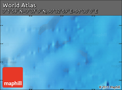Physical Map of the Area around 3° 19' 33" N, 91° 1' 30" E