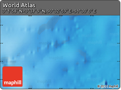 Physical Map of the Area around 3° 19' 33" N, 91° 1' 30" E