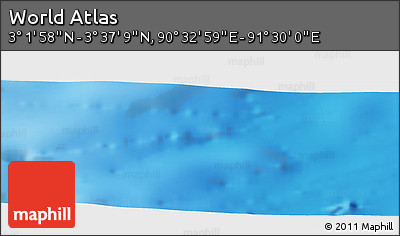 Physical Panoramic Map of the Area around 3° 19' 33" N, 91° 1' 30" E