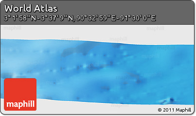 Physical Panoramic Map of the Area around 3° 19' 33" N, 91° 1' 30" E
