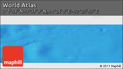 Physical Panoramic Map of the Area around 3° 19' 33" N, 91° 52' 30" E