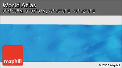 Political Panoramic Map of the Area around 3° 19' 33" N, 92° 43' 29" E