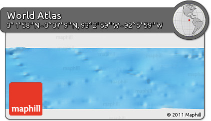 Physical Panoramic Map of the Area around 3° 19' 33" N, 92° 34' 29" W