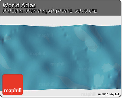 Satellite 3D Map of the Area around 3° 19' 33" N, 95° 16' 30" E