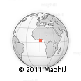 Outline Map of the Area around 3° 51' 2" N, 0° 55' 29" E, rectangular outline