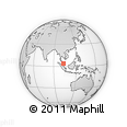 Outline Map of the Area around 3° 51' 2" N, 102° 55' 30" E, rectangular outline