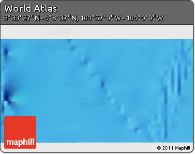Physical 3D Map of the Area around 3° 51' 2" N, 104° 28' 29" W