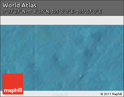 Satellite 3D Map of the Area around 3° 51' 2" N, 105° 28' 29" E