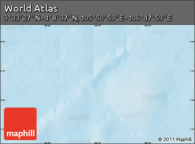 Physical Map of the Area around 3° 51' 2" N, 106° 19' 29" E