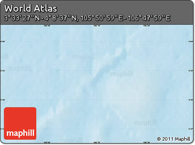 Physical Map of the Area around 3° 51' 2" N, 106° 19' 29" E