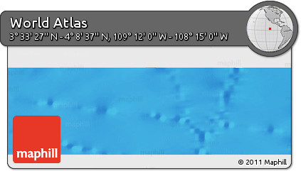 Physical Panoramic Map of the Area around 3° 51' 2" N, 108° 43' 29" W